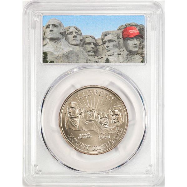 1991-D Mount Rushmore Half Dollar Coin PCGS MS70