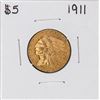 Image 1 : 1911 $5 Indian Head Half Eagle Gold Coin