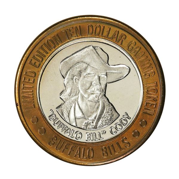 .999 Silver Buffalo Bills Resort & Casino Primm, NV $10 Limited Edition Gaming Token
