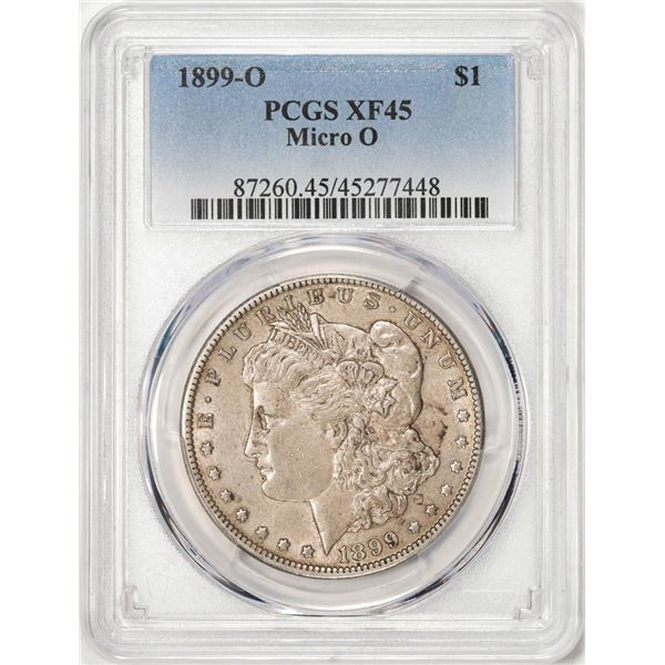 1899-O Micro O $1 Morgan Silver Dollar Coin PCGS XF45