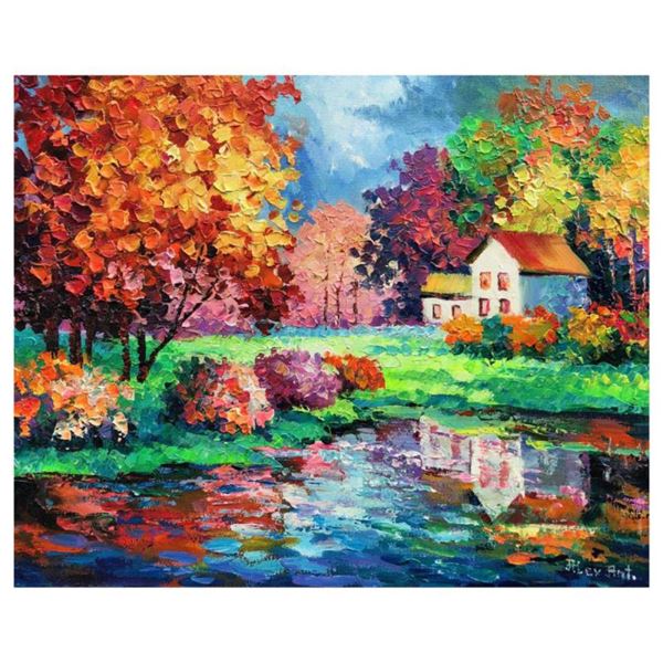 Alexander Antanenka "Golden Curls Of Autumn" Original Oil on Canvas