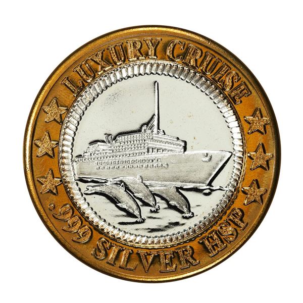 .999 Fine Silver Luxury Cruise $10 Casino Limited Edition Gaming Token