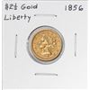Image 1 : 1856 $2 1/2 Liberty Head Quarter Eagle Gold Coin
