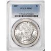 Image 1 : 1887 $1 Morgan Silver Dollar Coin PCGS MS62
