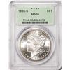 Image 1 : 1885-S $1 Morgan Silver Dollar Coin PCGS MS65 Old Green Holder