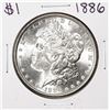 Image 1 : 1886 $1 Morgan Silver Dollar Coin