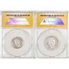 Image 2 : Set of 2014 Proof 1/4 oz & 1/2 oz Platinum JFK Apollo 11 Anniversary Medal ANACS MS69