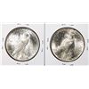 Image 2 : Lot of (2) 1922 $1 Peace Silver Dollar Coins