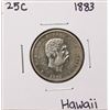 Image 1 : 1883 Kingdom of Hawaii Quarter Coin