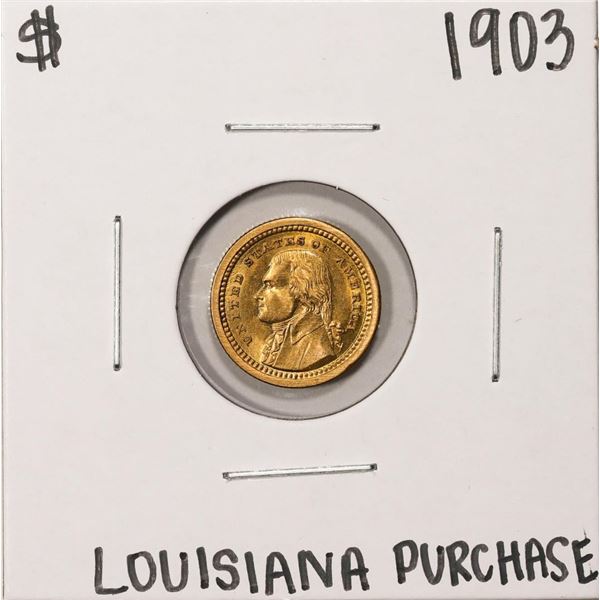 1903 $1 Jefferson Louisiana Purchase Commemorative Gold Dollar Coin