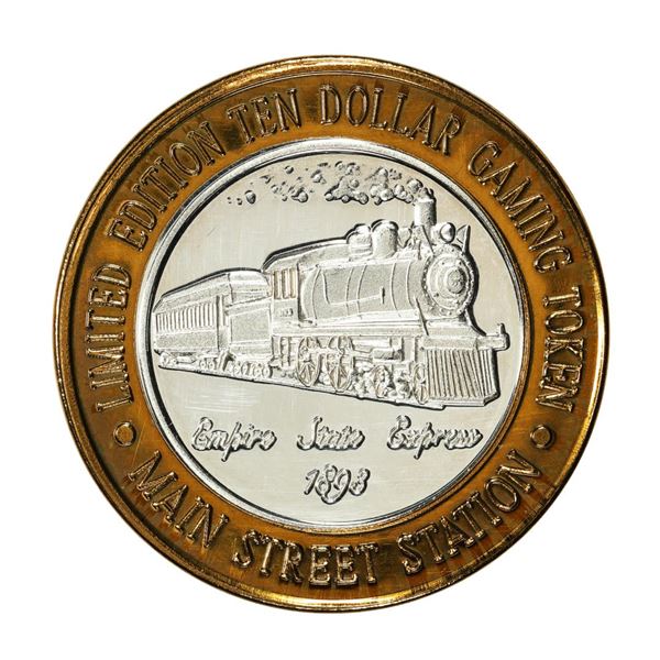 .999 Silver Main Street Station Las Vegas, NV $10 Limited Edition Casino Gaming Token