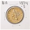 Image 1 : 1854-S $10 Liberty Head Eagle Gold Coin