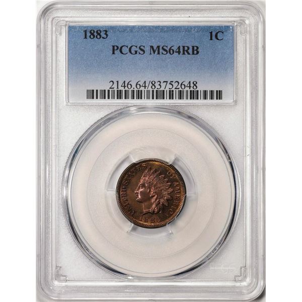 1883 Indian Head Cent Coin PCGS MS64RB