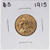 Image 1 : 1915 $5 Indian Head Half Eagle Gold Coin