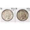 Image 1 : Lot of (2) 1926-S $1 Peace Silver Dollar Coins