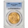 Image 1 : 1907 $20 Liberty Head Double Eagle Gold Coin PCGS MS64