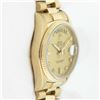 Image 4 : Rolex Mens 18K Yellow Gold Factory Diamond President Wristwatch