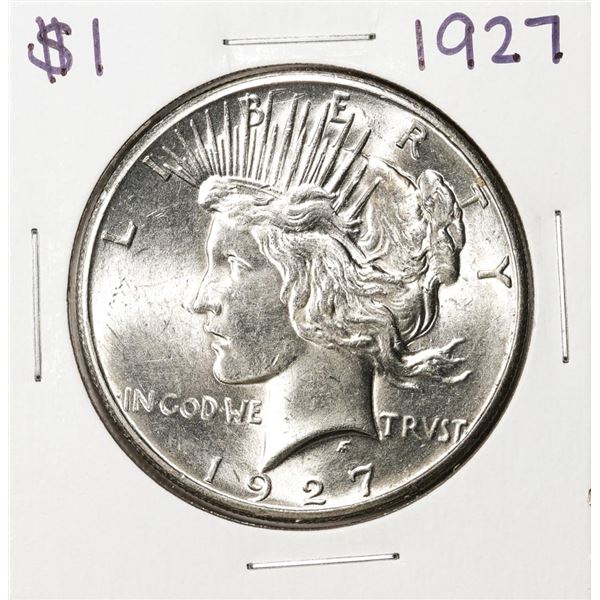 1927 $1 Peace Silver Dollar Coin