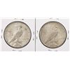 Image 2 : Lot of (2) 1935-S $1 Peace Silver Dollar Coins