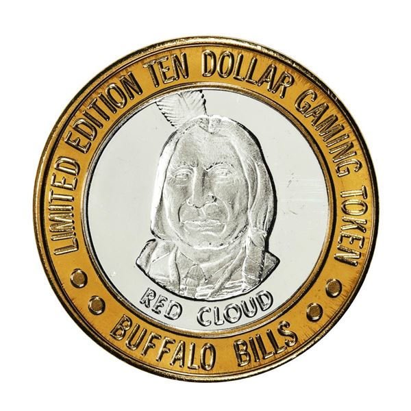 .999 Silver Buffalo Bills Resort & Casino Primm, NV $10 Limited Edition Gaming Token