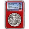 Image 1 : 2016-(S) $1 American Silver Eagle Coin NGC MS69 Struck at San Francisco Red Core