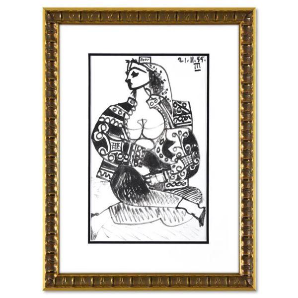 After Pablo Picasso (1881-1973) "Carnet de Californie 21.11.55-III" Print Lithograph