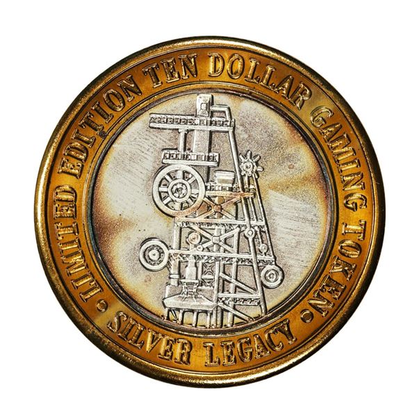 .999 Silver Silver Legacy Reno, Nevada $10 Casino Limited Edition Gaming Token