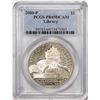 Image 1 : 2000-P $1 Proof Library of Congress Commemorative Silver Dollar Coin PCGS PR69DCAM