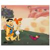 Image 1 : Hanna-Barbera "The Flintstones Walking Dino" Limited Edition Sericel