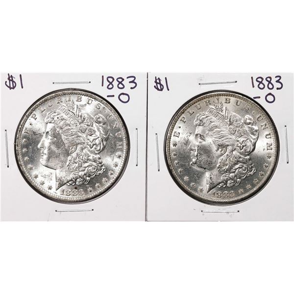 Lot of (2) 1883-O $1 Morgan Silver Dollar Coins