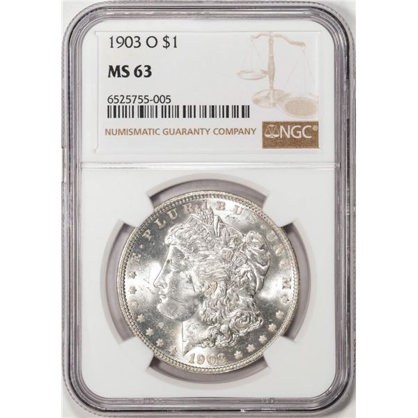 1903-O $1 Morgan Silver Dollar Coin NGC MS63