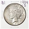 Image 1 : 1934-S $1 Peace Silver Dollar Coin