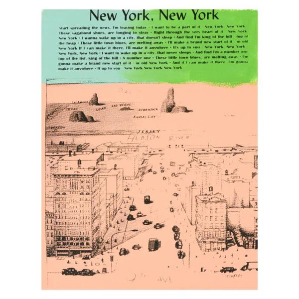 Ringo Daniel Funes "New York, New York" Original Mixed Media on Canvas