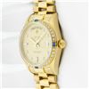 Image 9 : Rolex Mens 18K Yellow Gold Sapphire and Diamond Day Date President Wristwatch