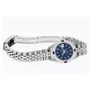 Image 5 : Rolex Ladies Stainless Steel Blue Index Ruby and Diamond Datejust Wristwatch