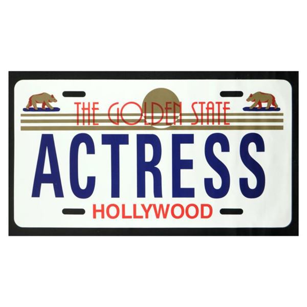 Steve Kaufman (1960-2010) "Actress" Original Serigraph on Canvas