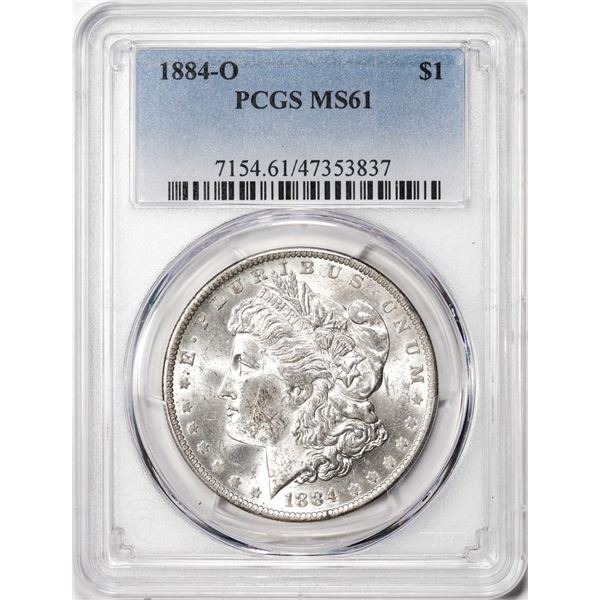 1884-O $1 Morgan Silver Dollar Coin PCGS MS61