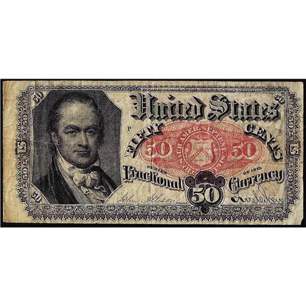 1875 Fifth Issue Fifty Cents Fractional Currency Note
