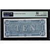 Image 2 : 1864 $10 Confederate States of America Note T-68 PMG Choice Uncirculated 63EPQ