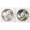 Image 2 : Lot of (2) 1922 $1 Peace Silver Dollar Coins