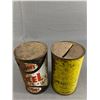 Image 2 : Vintage Home Oil & Pennzol Quarts, As Found, Empty