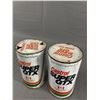 Image 2 : 2 Vintage Castrol Super GTXh Oil Quarts, Empty