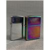 Image 1 : Zippos Lot (2) Both Working. Need Fluid