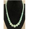 Image 2 : Lovely Translucent Stone Beads (Possibly Chalcedony) Necklace Graduated 17" Length