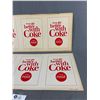 Image 3 : 2-Vintage Coca-Cola Poster Board Advertising. Approx. 11" x 24"