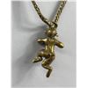 Image 3 : Vintage Pan Pendant w/ Chain, Anciet Greek God Necklace 18" Long, Lobster Clasp Replaced