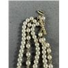 Image 2 : Vintage 5 Strand Pearl Necklace, Original Closure Marked Japan