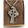 Image 2 : .925 ITIY Chain & .925 Mexican Cross Pendant