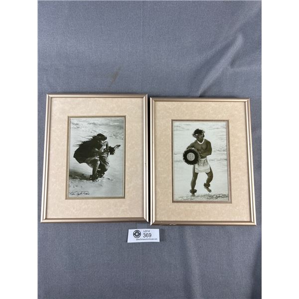 2 Hawaiian B&W Framed Photos By Kim Taylor Reece. Approx. 8" x 10"