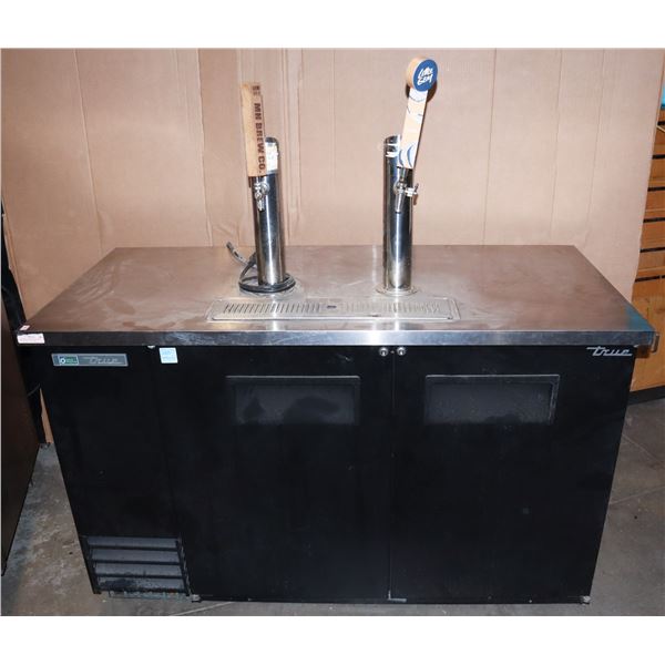 TRUE TWO TAP KEGERATOR, STAINLESS STEEL TOP